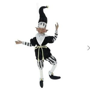 African American Christmas Elf 16 inches NWT